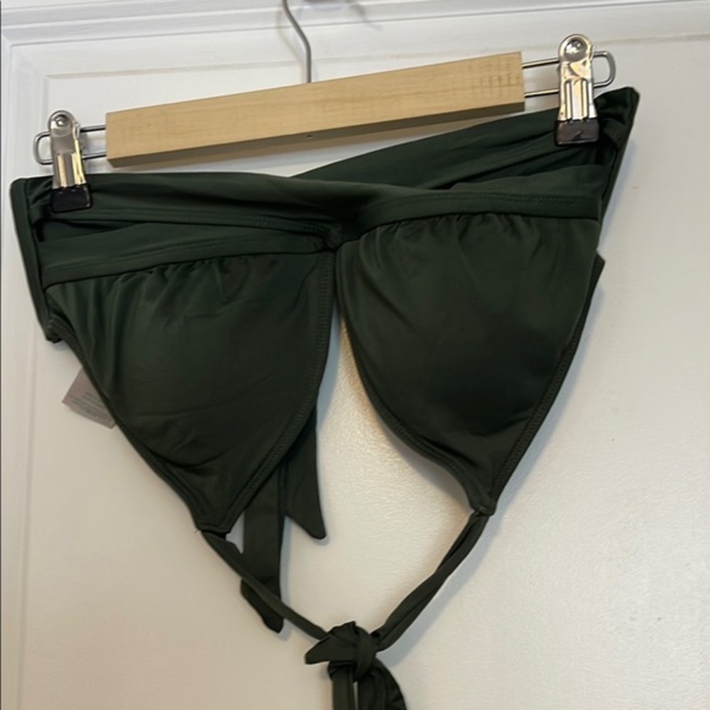 Dark Green Bikini Top